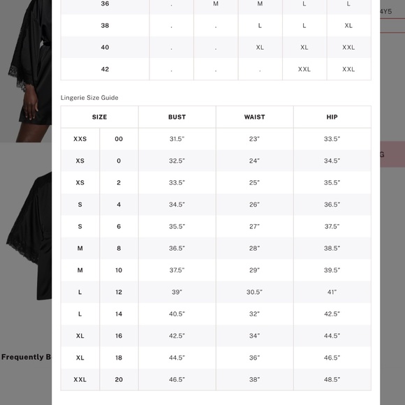 Victoria’s Secret Lace Inset Satin Robe in Black sz med/lg - Picture 7 of 7